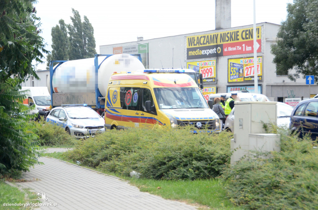 Zderzenie czterech aut na ul. Okrzei