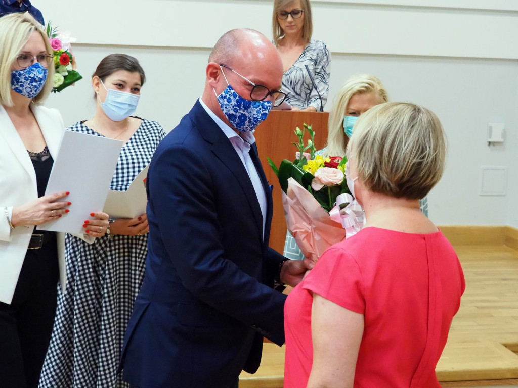 Spotkanie dyrektorów szkół w ratuszu
