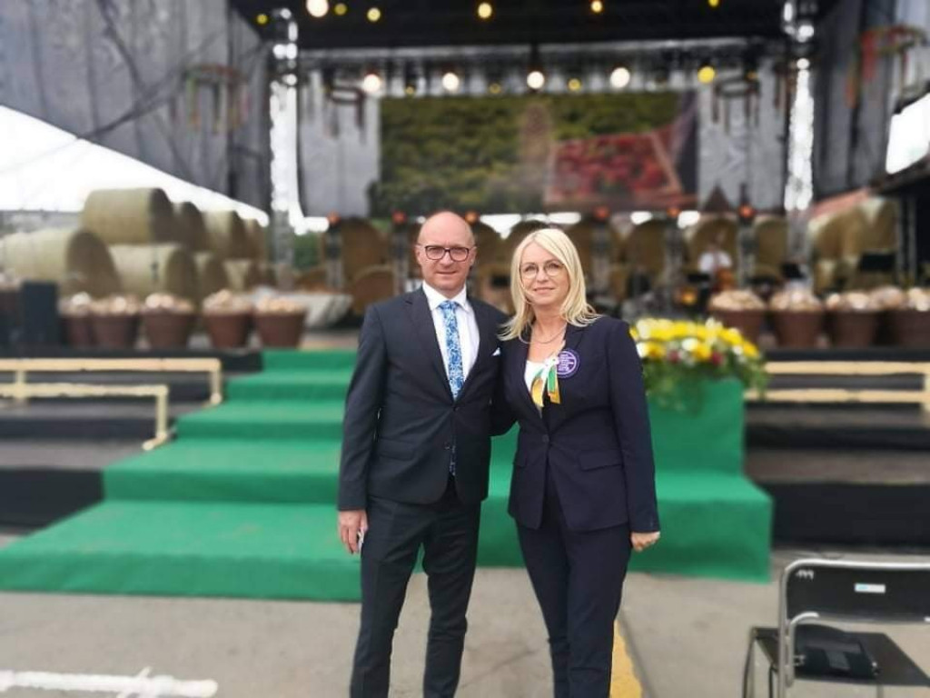 Władze Włocławka na dożynkach wojewódzkich