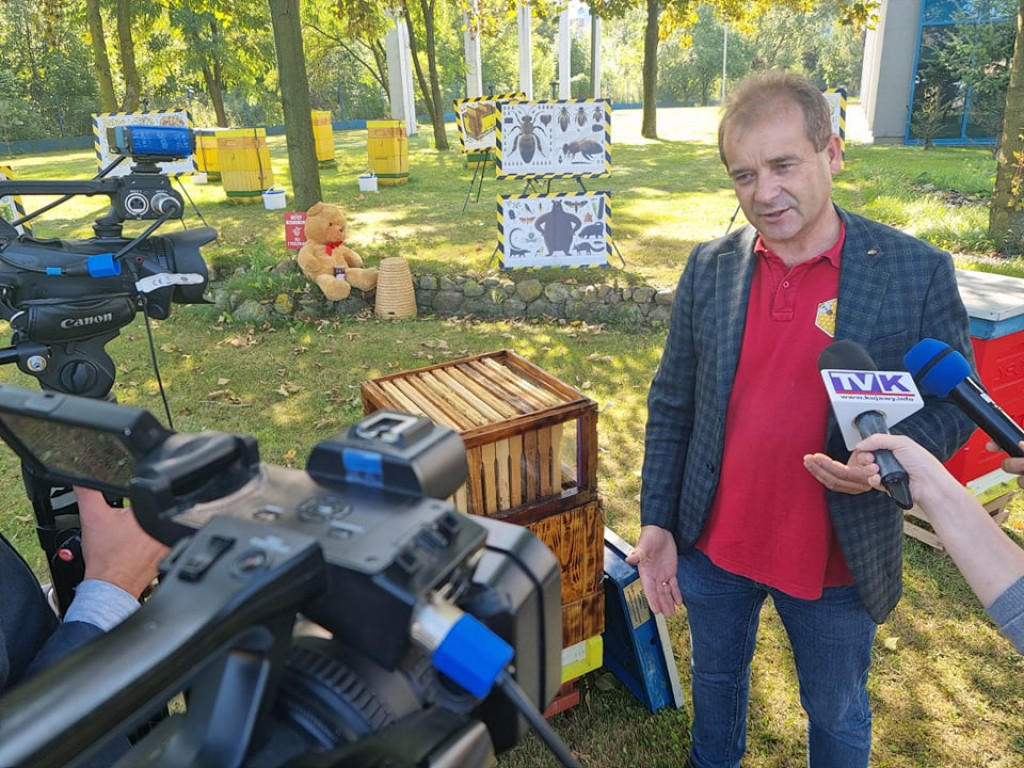 Miodobranie w miejskiej ciepłowni