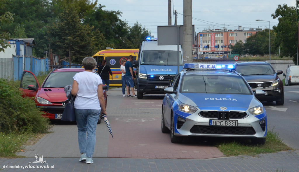 Potrącenie rowerzysty przy ul. Kapitulnej