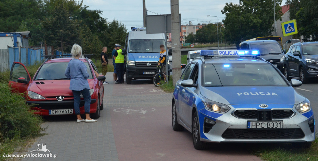 Potrącenie rowerzysty przy ul. Kapitulnej
