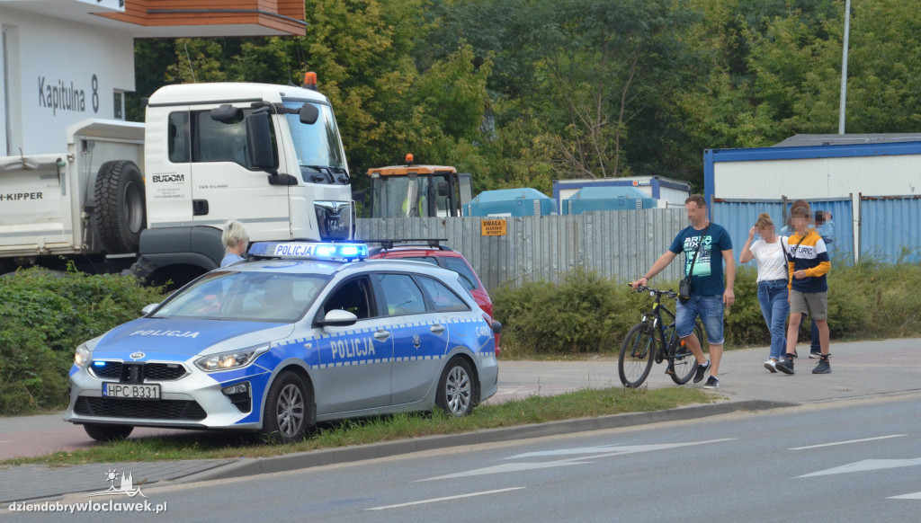 Potrącenie rowerzysty przy ul. Kapitulnej