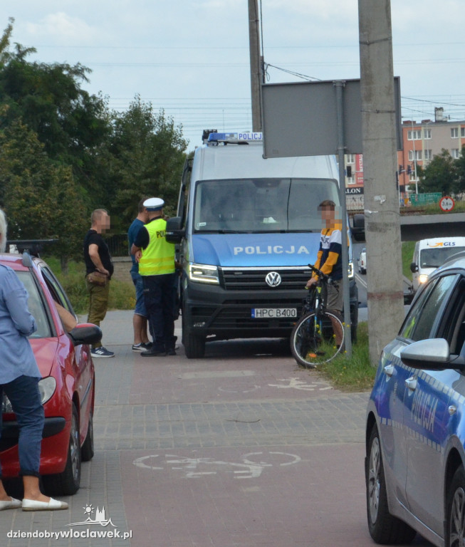 Potrącenie rowerzysty przy ul. Kapitulnej