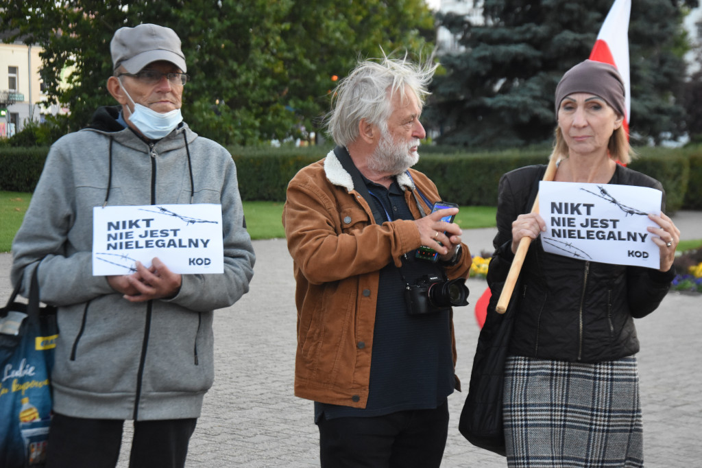 Protest ws. sytuacji na granicy z Białorusią