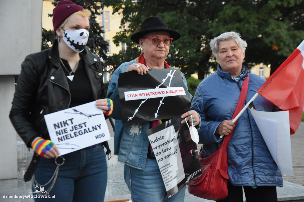 Protest ws. sytuacji na granicy z Białorusią