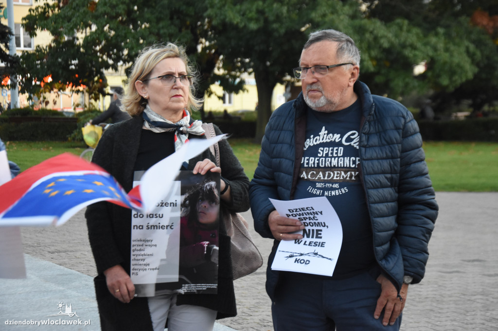 Protest ws. sytuacji na granicy z Białorusią