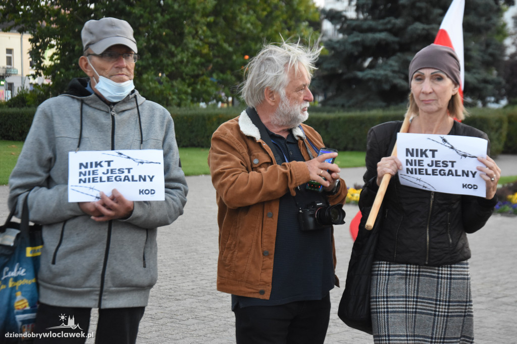 Protest ws. sytuacji na granicy z Białorusią
