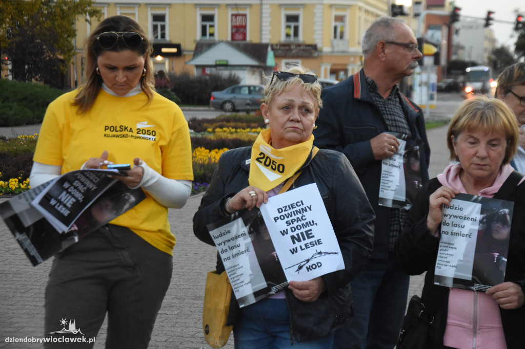 Protest ws. sytuacji na granicy z Białorusią