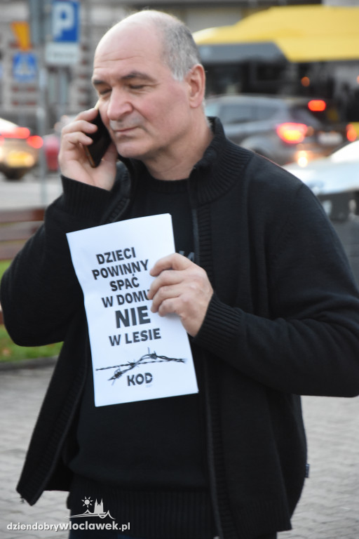 Protest ws. sytuacji na granicy z Białorusią