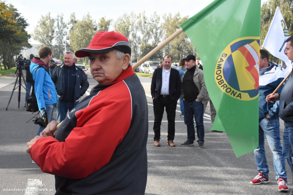 Protest rolników przed Anwilem