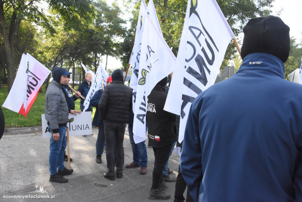 Protest rolników przed Anwilem