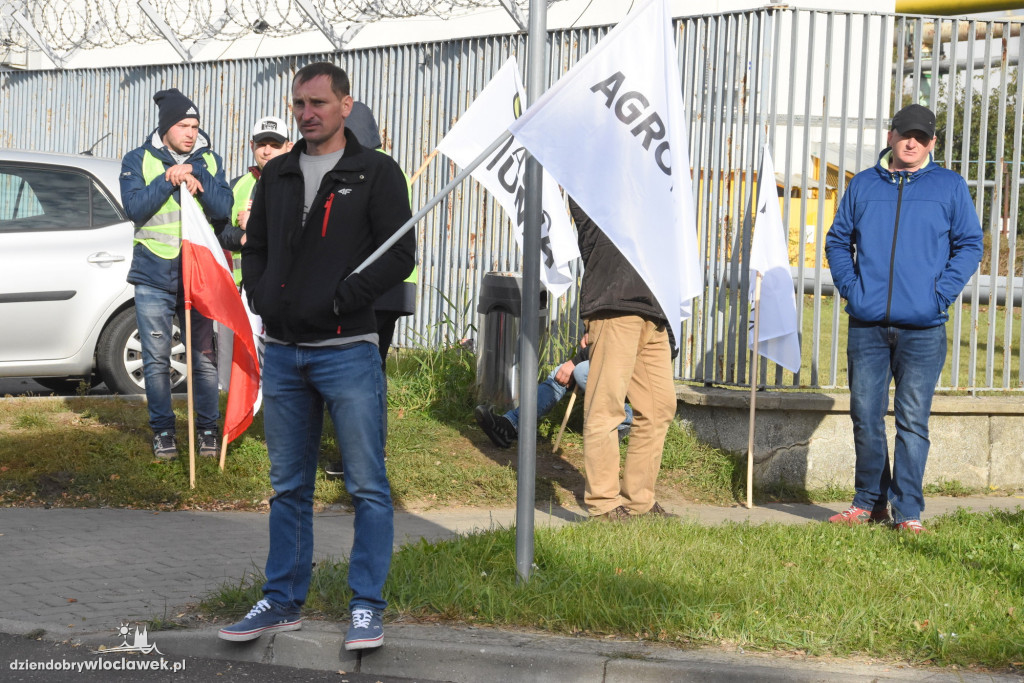 Protest rolników przed Anwilem