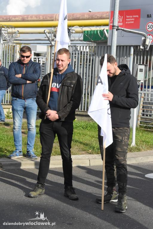 Protest rolników przed Anwilem