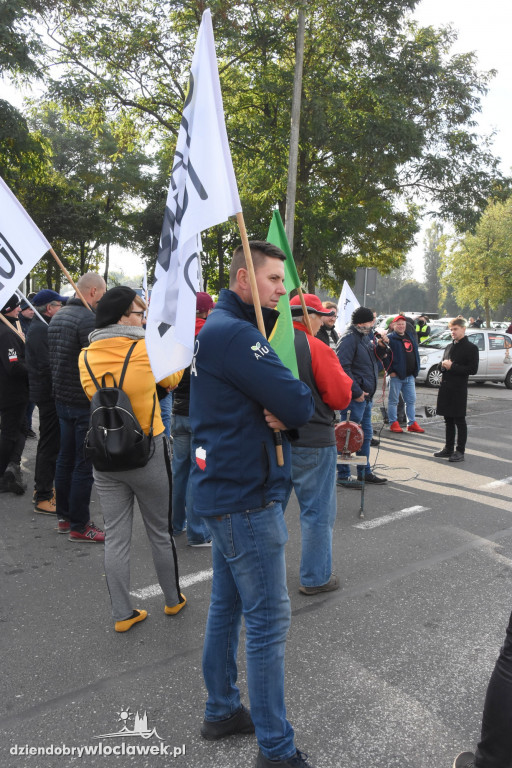 Protest rolników przed Anwilem