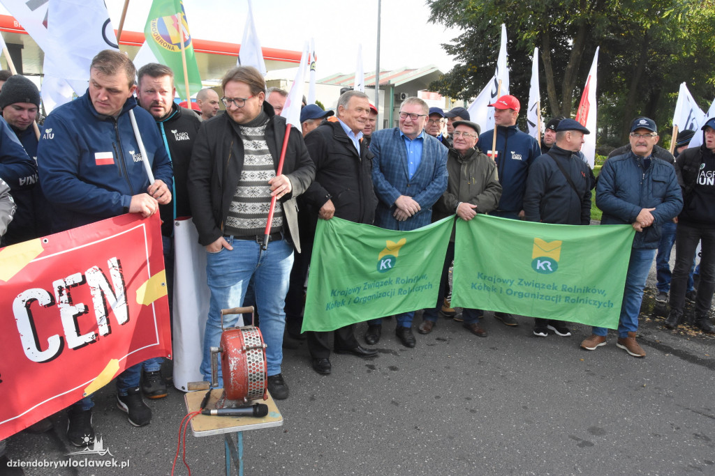 Protest rolników przed Anwilem