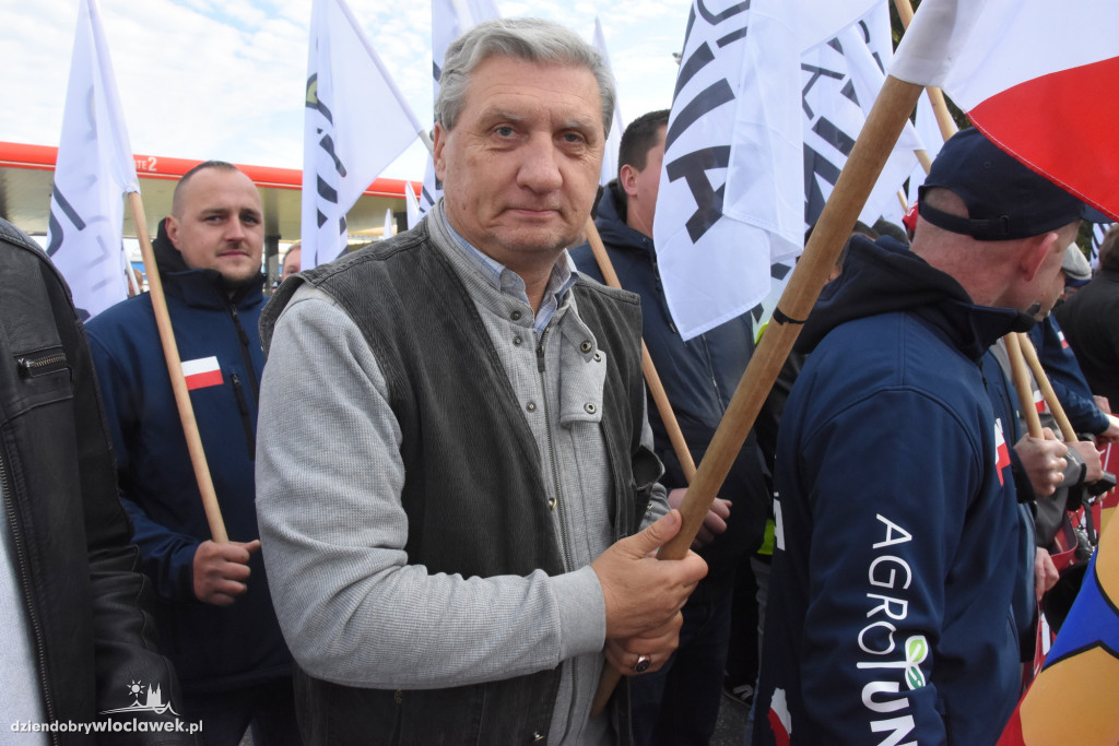 Protest rolników przed Anwilem