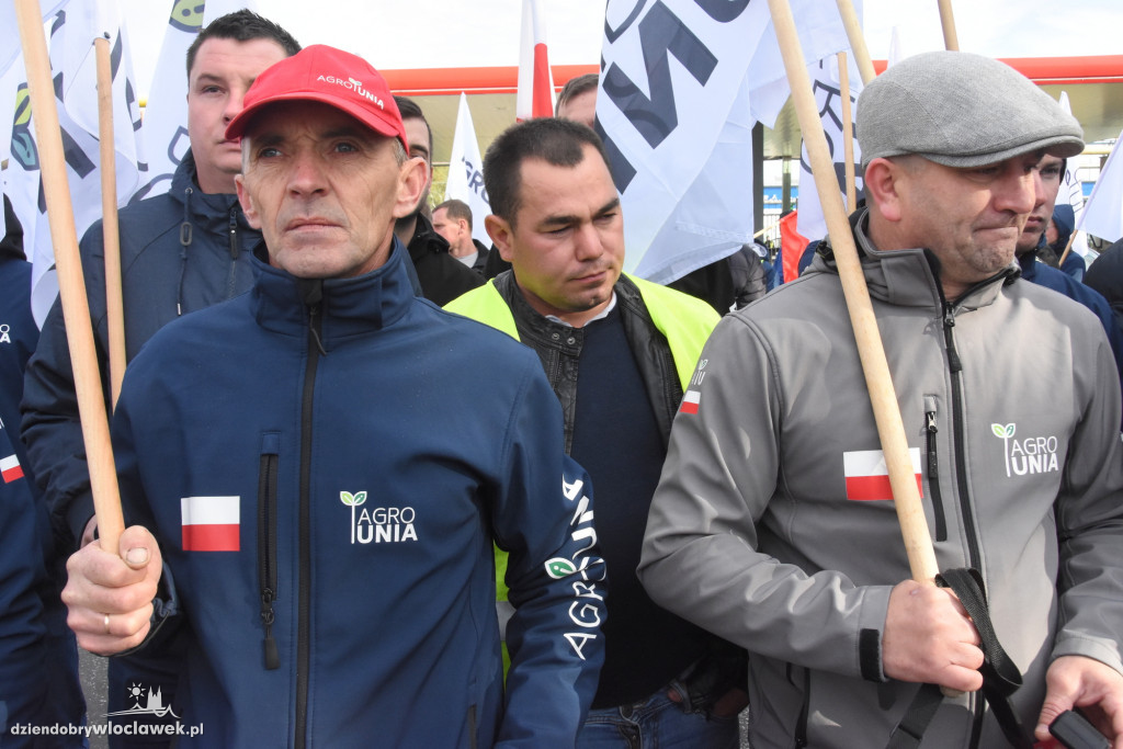 Protest rolników przed Anwilem