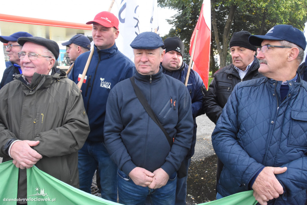Protest rolników przed Anwilem