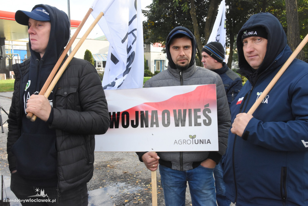 Protest rolników przed Anwilem