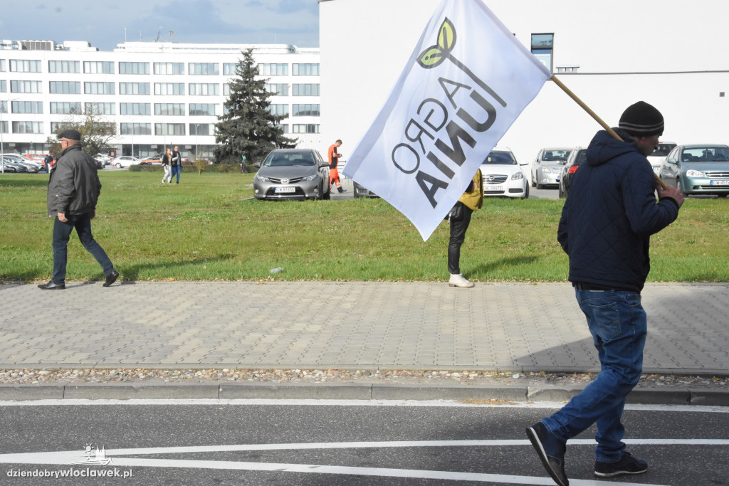 Protest rolników przed Anwilem