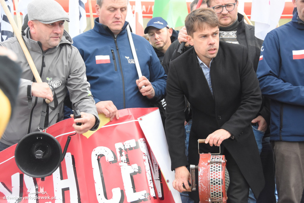 Protest rolników przed Anwilem