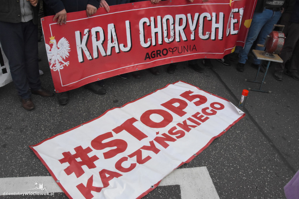 Protest rolników przed Anwilem