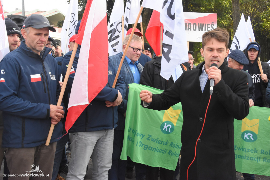 Protest rolników przed Anwilem