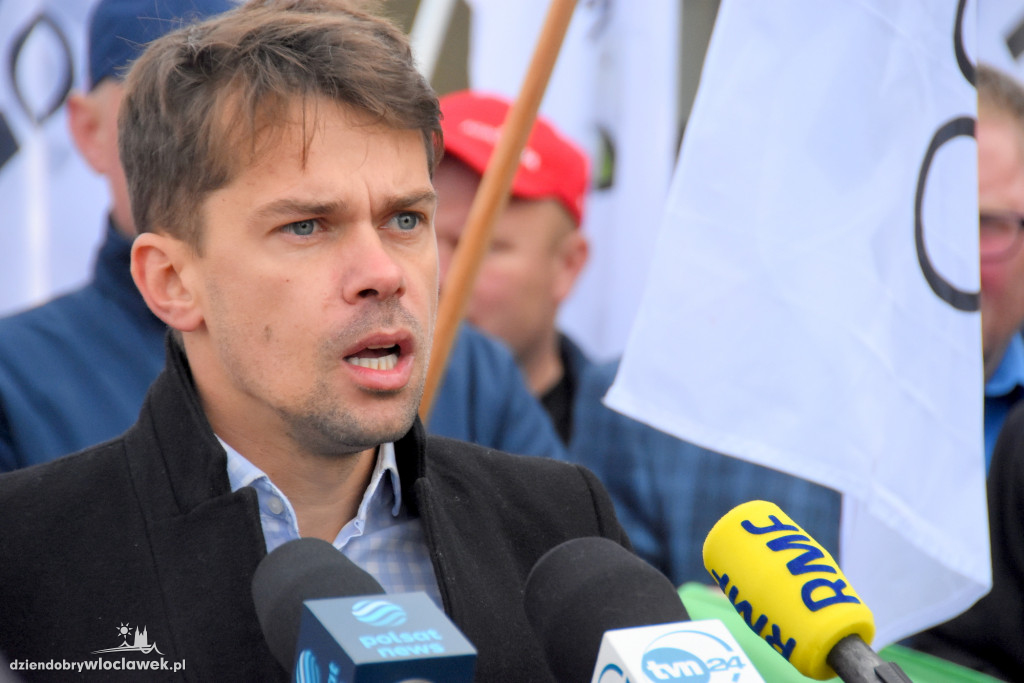 Protest rolników przed Anwilem
