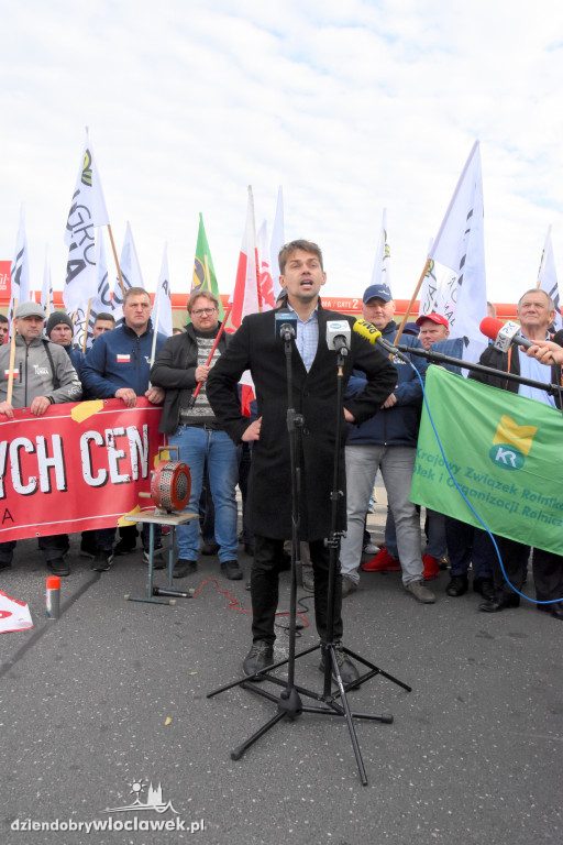Protest rolników przed Anwilem