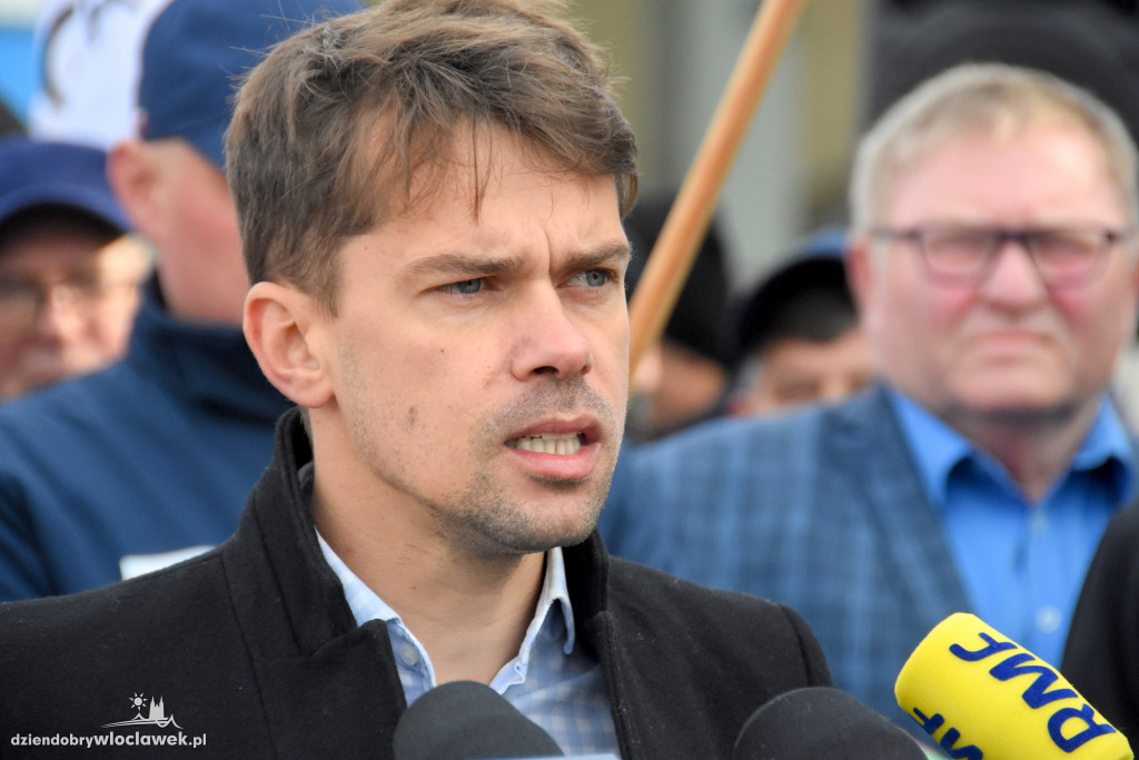Protest rolników przed Anwilem