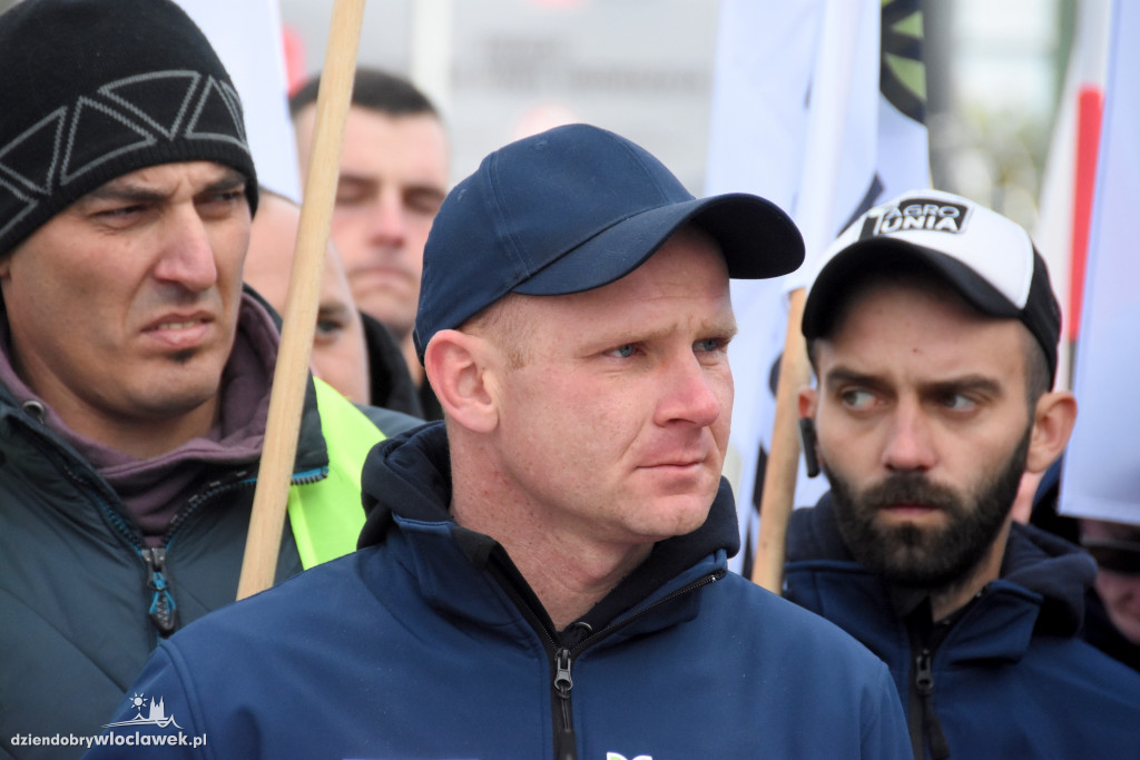 Protest rolników przed Anwilem