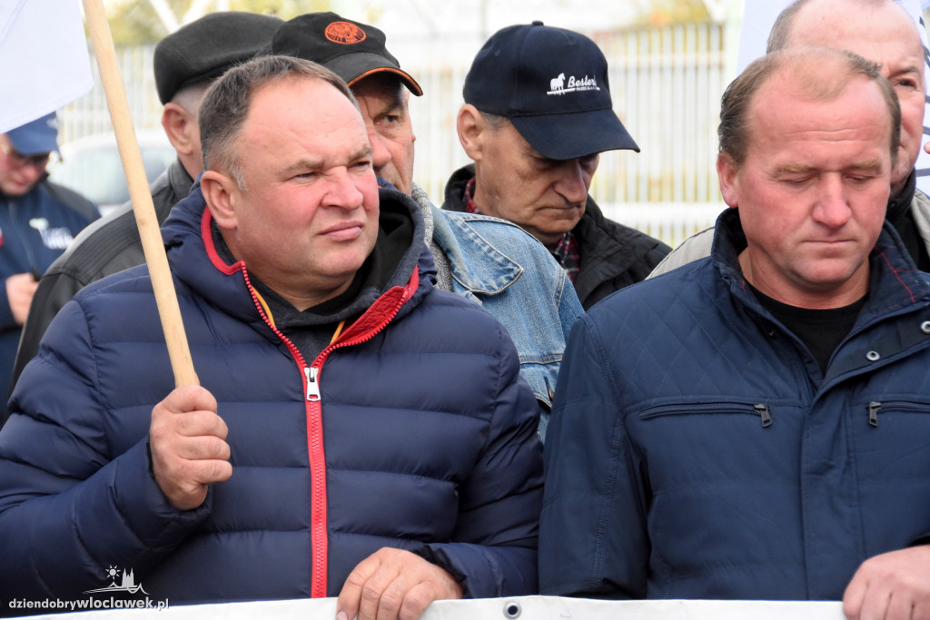 Protest rolników przed Anwilem