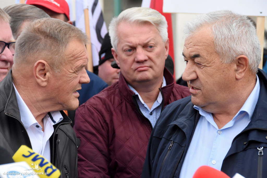Protest rolników przed Anwilem