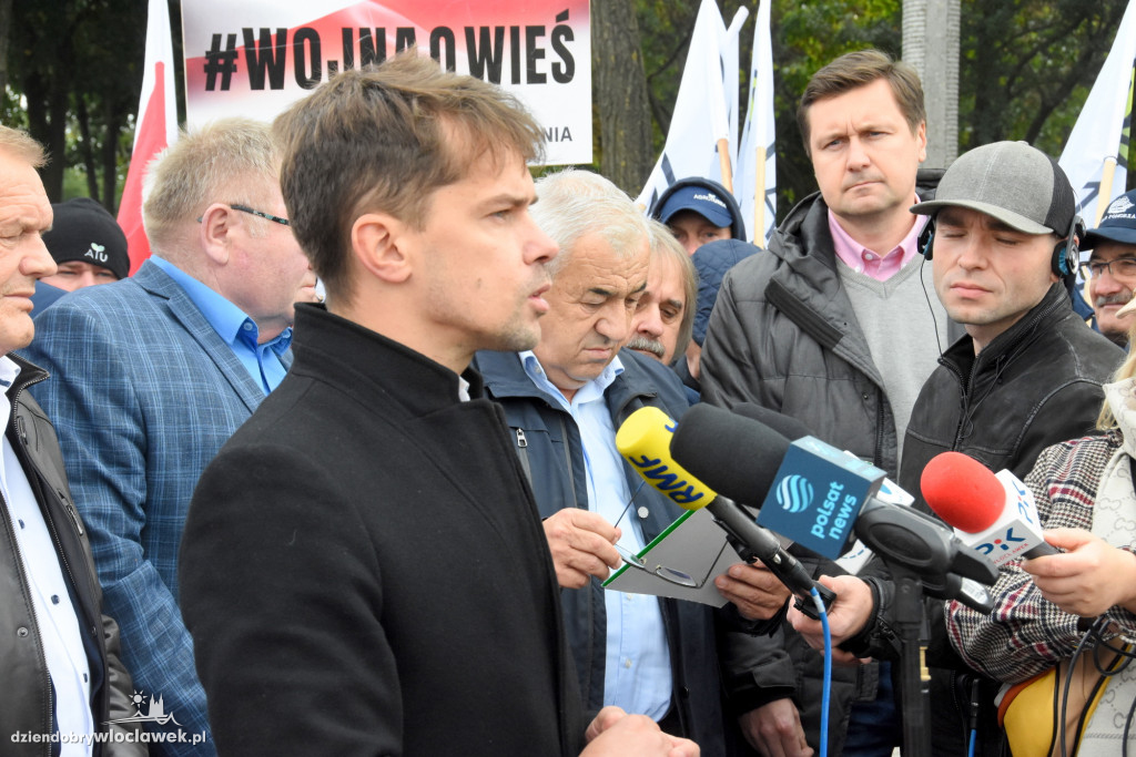 Protest rolników przed Anwilem