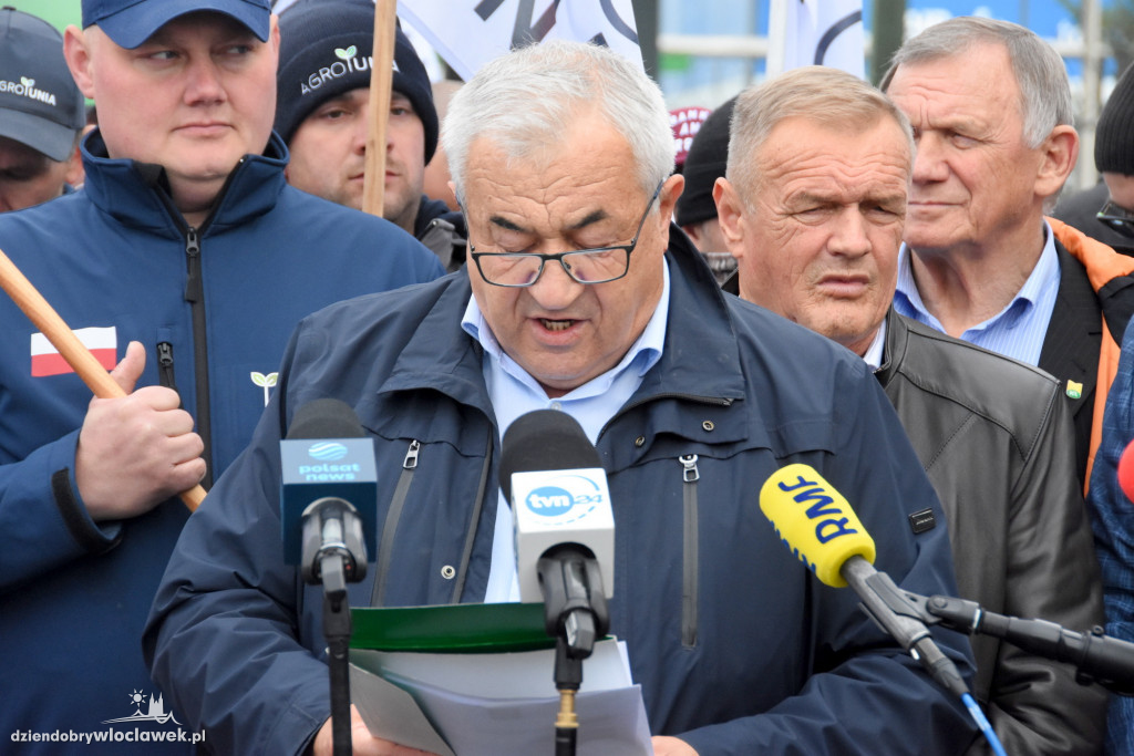 Protest rolników przed Anwilem