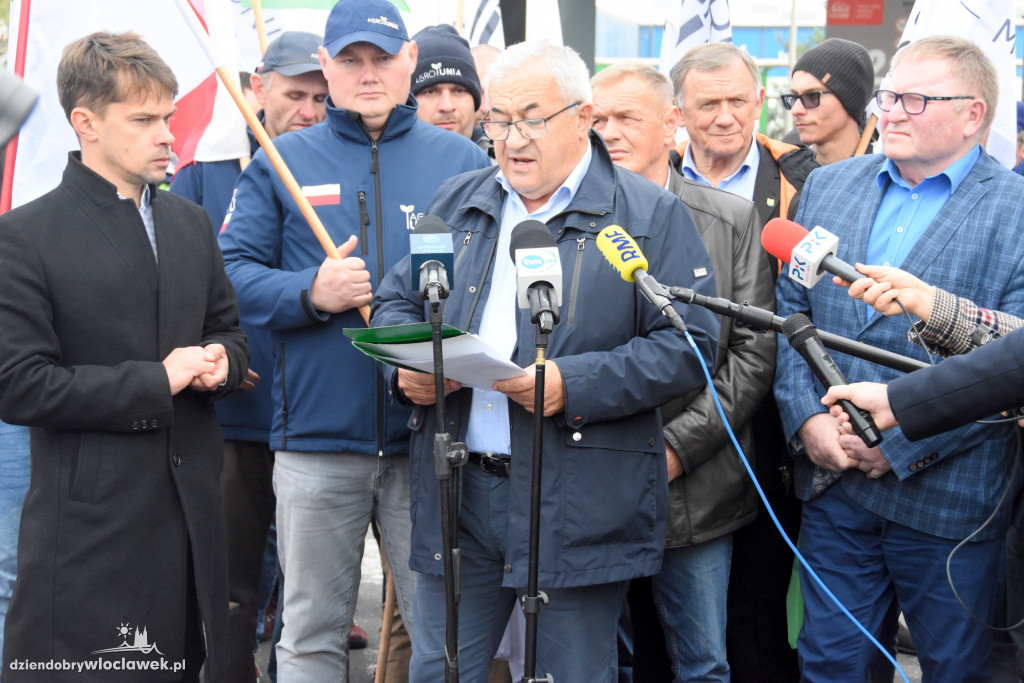 Protest rolników przed Anwilem