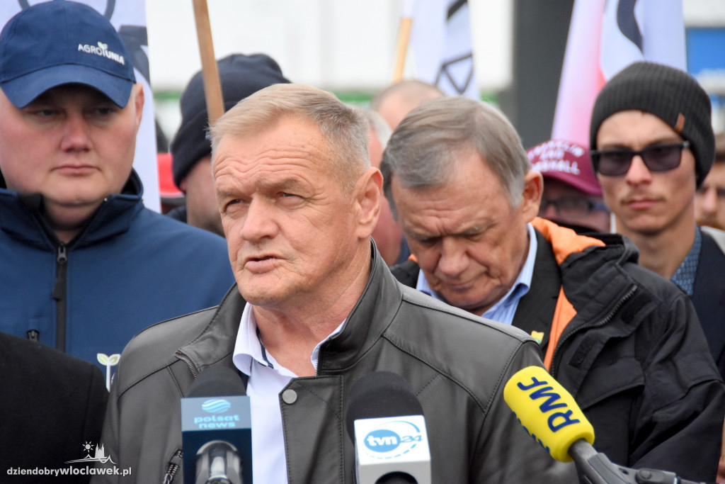 Protest rolników przed Anwilem