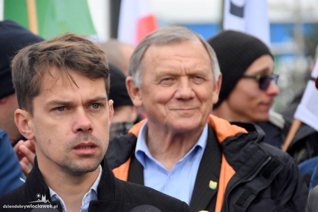 Protest rolników przed Anwilem
