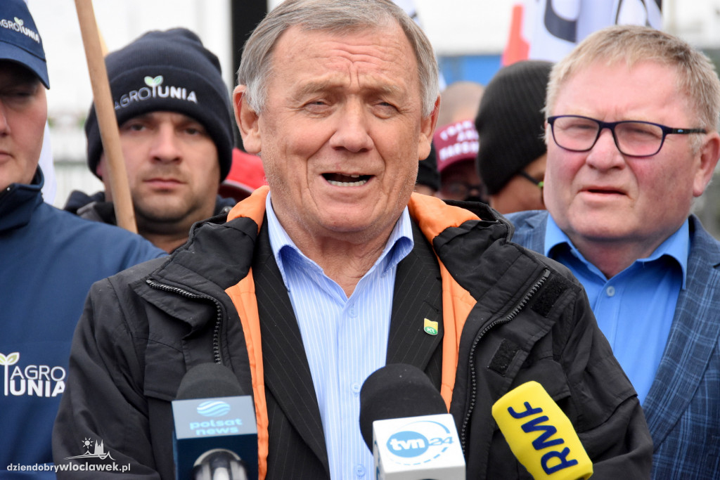 Protest rolników przed Anwilem