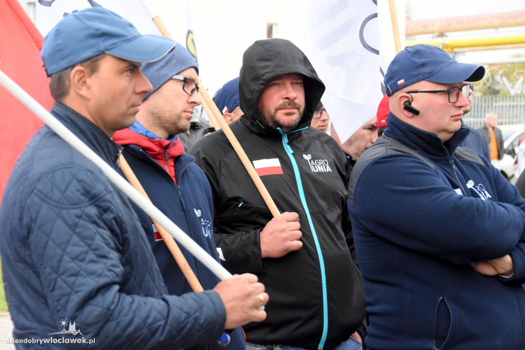 Protest rolników przed Anwilem