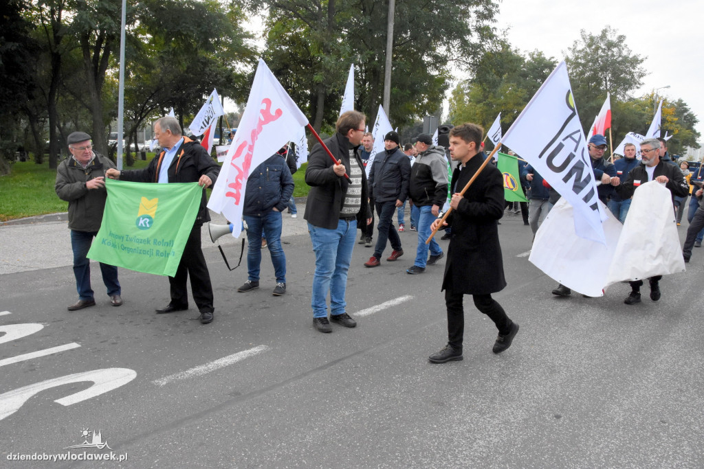 Protest rolników przed Anwilem