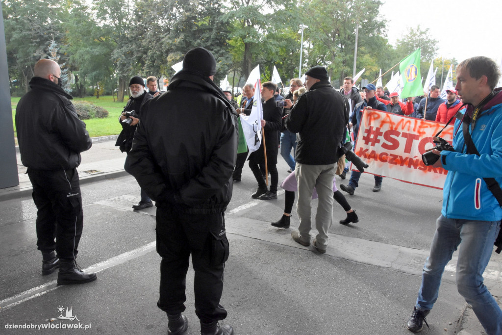 Protest rolników przed Anwilem