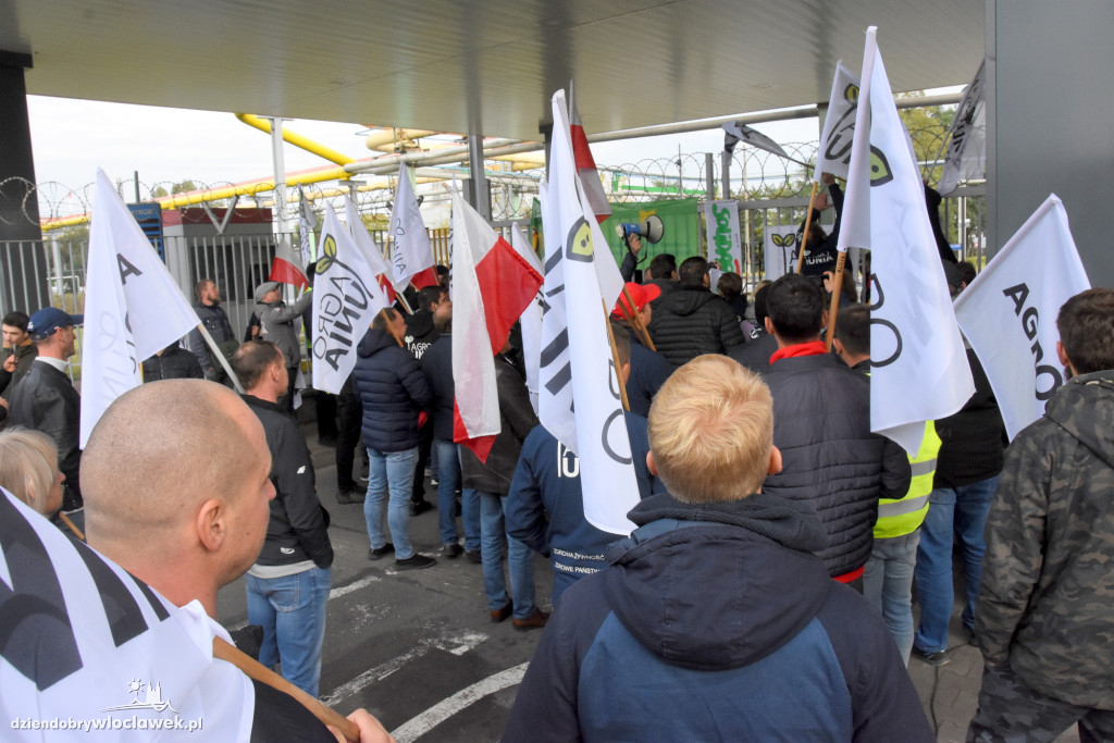 Protest rolników przed Anwilem