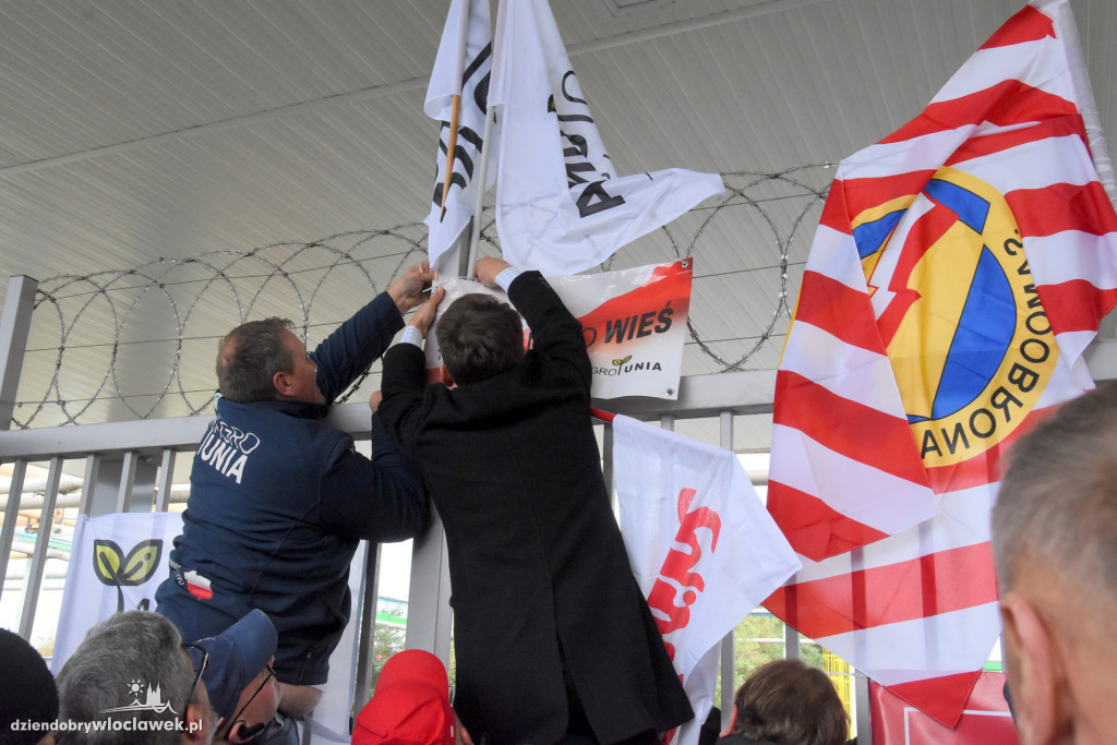 Protest rolników przed Anwilem