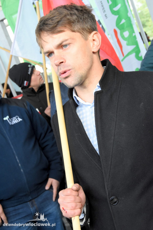 Protest rolników przed Anwilem