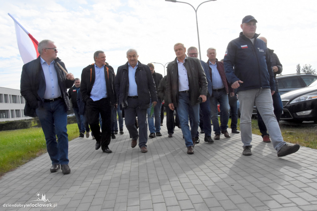 Protest rolników przed Anwilem