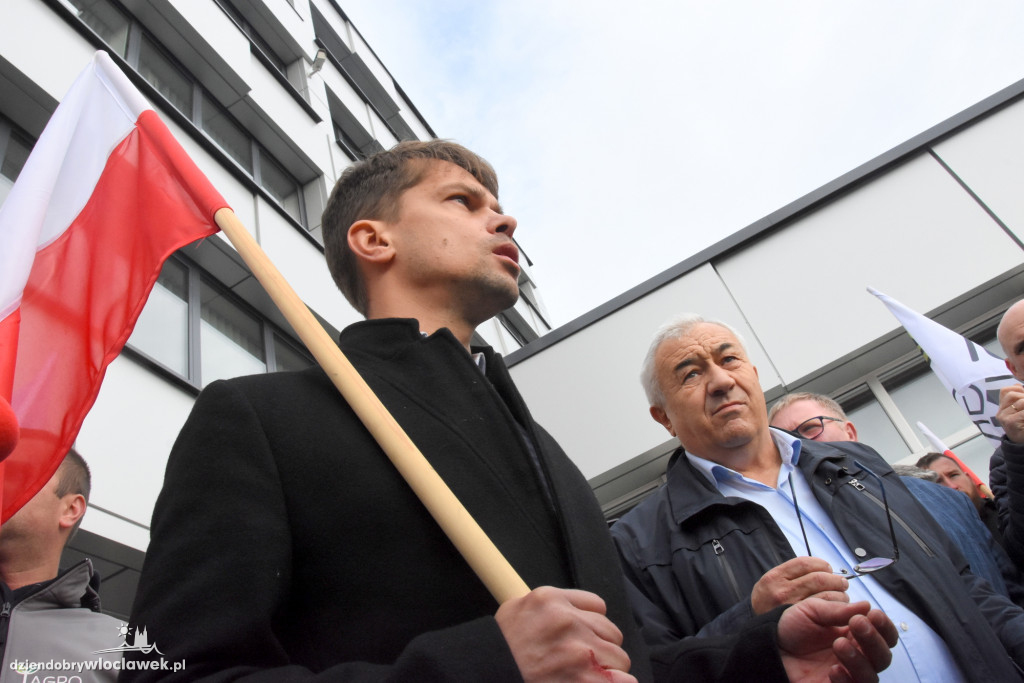 Protest rolników przed Anwilem