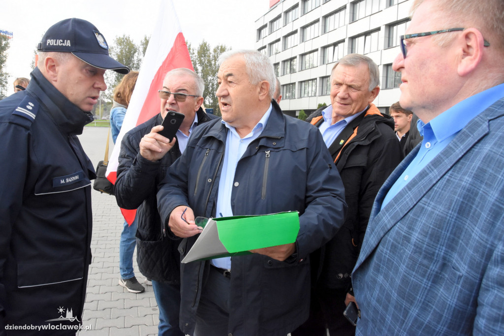 Protest rolników przed Anwilem