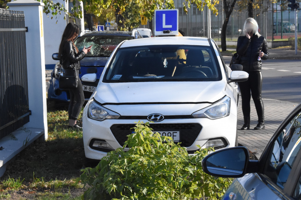 Kolizja przy Ogniowej. Dwa auta rozbite
